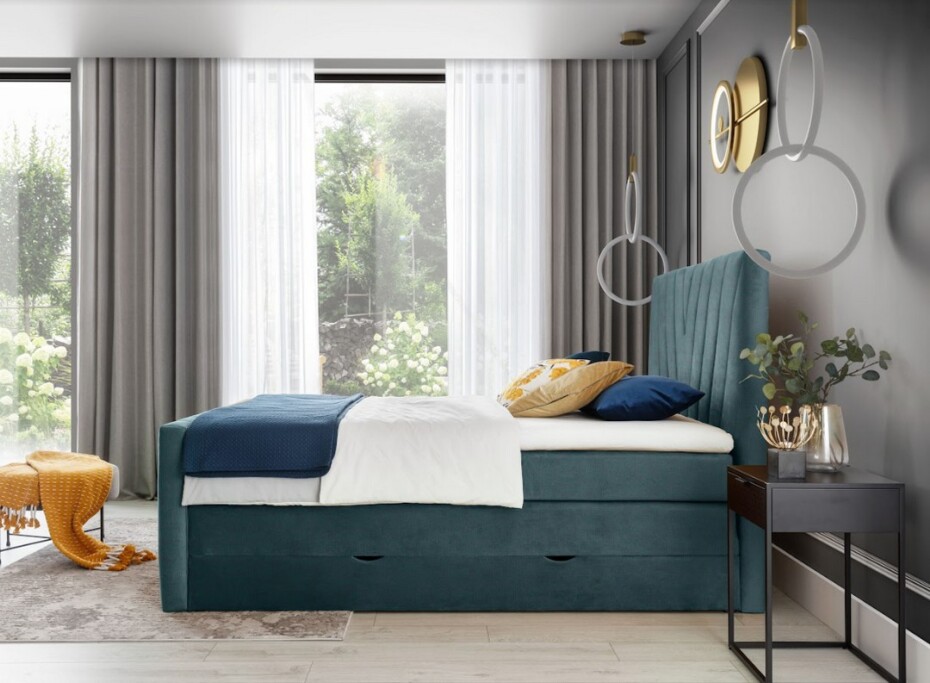Artelta Manželská postel CANDICE Boxspring | 180 x 200 cm Barva: Lukso 35 - main (9)