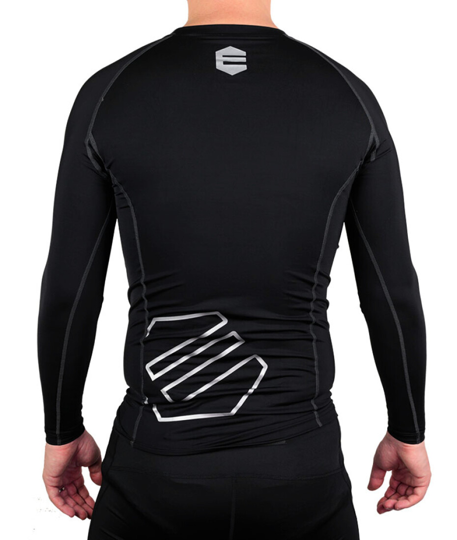 Pánské tričko Endurance  Crosbyton Compression LS Black M - main (1)