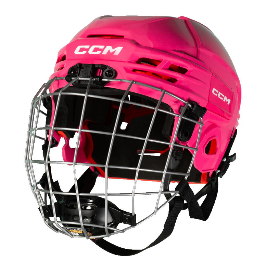 Hokejová helma CCM Tacks 70 Combo Pink Junior - main (0)