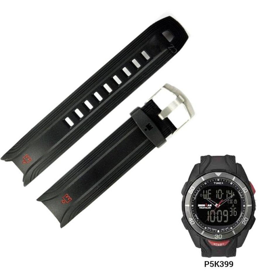 Timex Timex originální gumový řemínek černý - main (0)