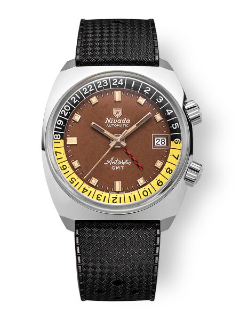 Nivada Grenchen Antarctic GMT - Tropical - Brown Leather - main (8)