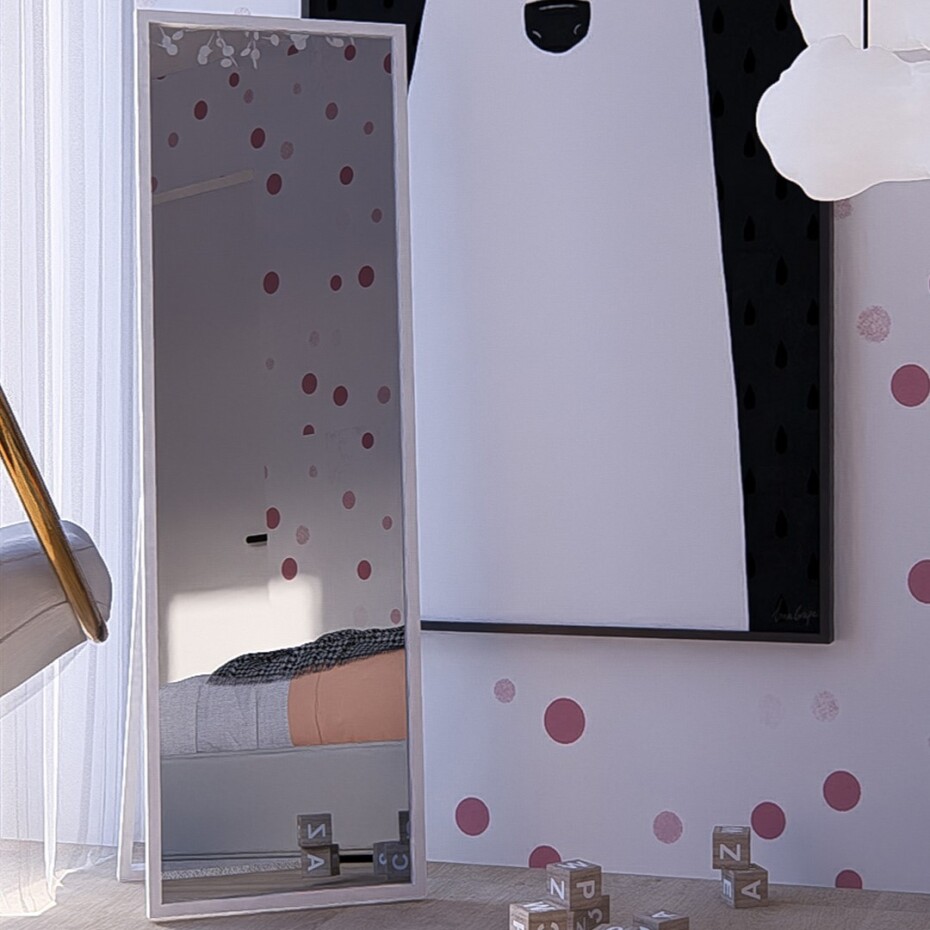 Elvisia Zrcadlo STELA | bílá 170 x 50 cm - main (3)