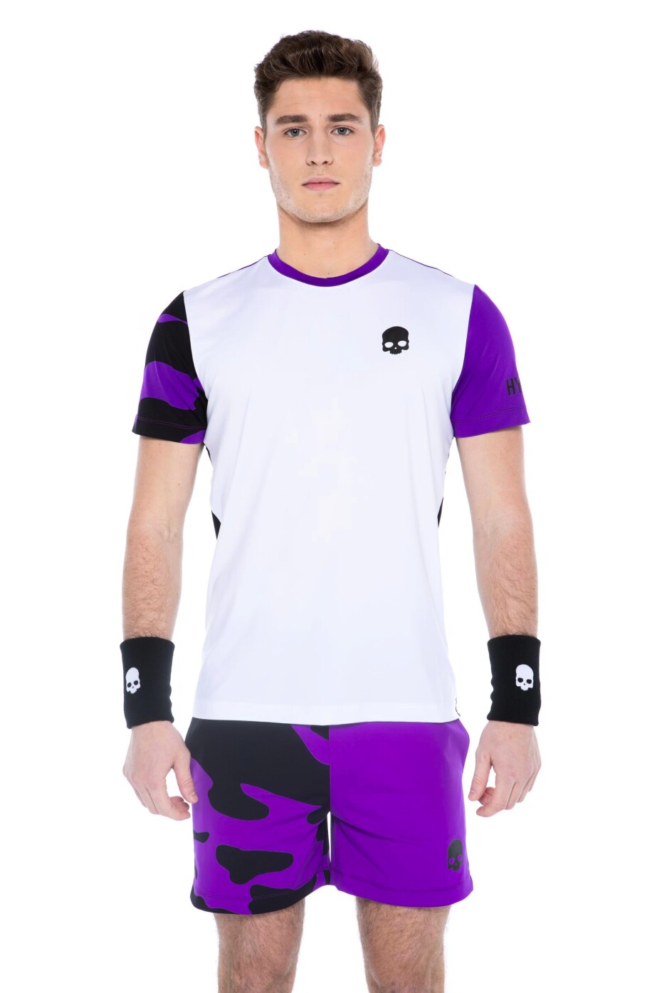 Pánské tričko Hydrogen  Tech Camo Tee White/Purple M - main (0)