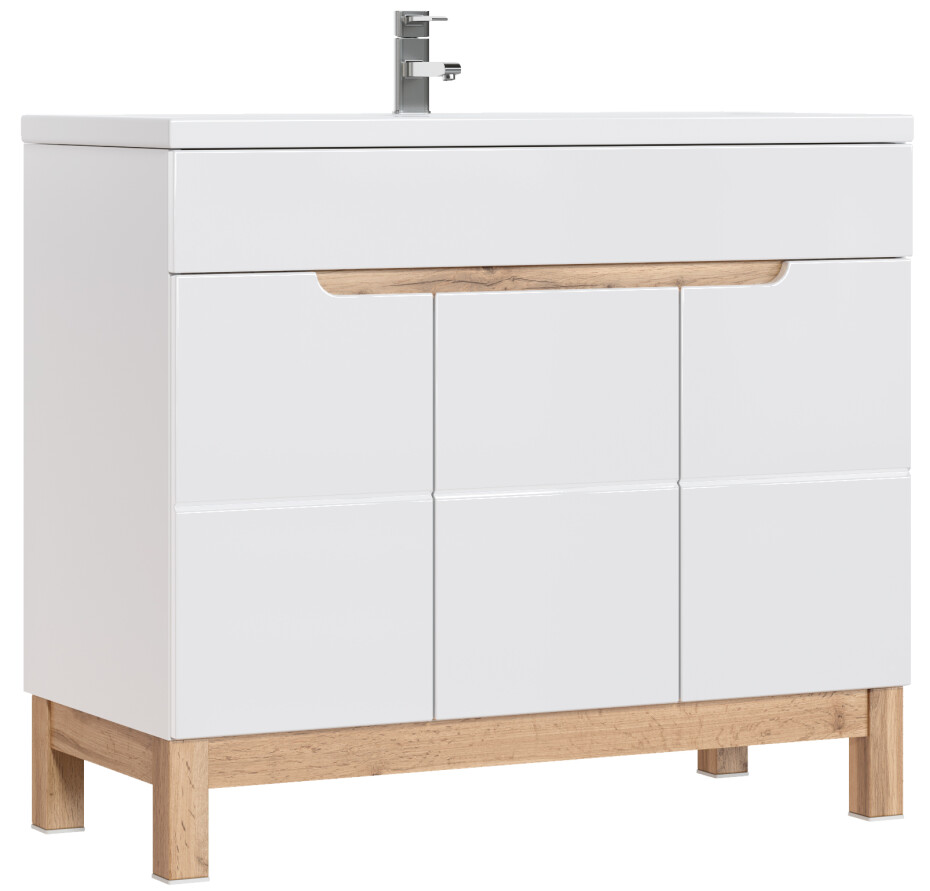 ArtCom Keramické umyvadlo SPIRIT UM-8070-100 | bílý lesk 100 cm - main (2)
