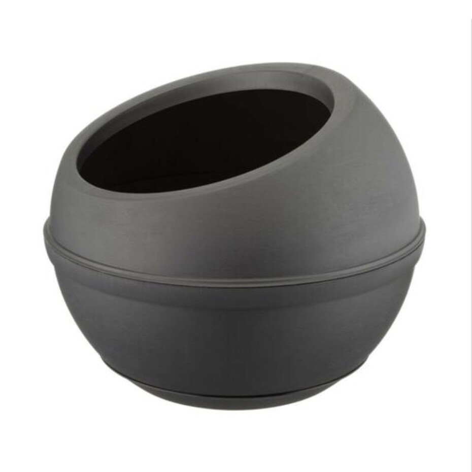 Bama Plastový obal na květináč Sfera antracit, 41 x 32 cm - main (1)