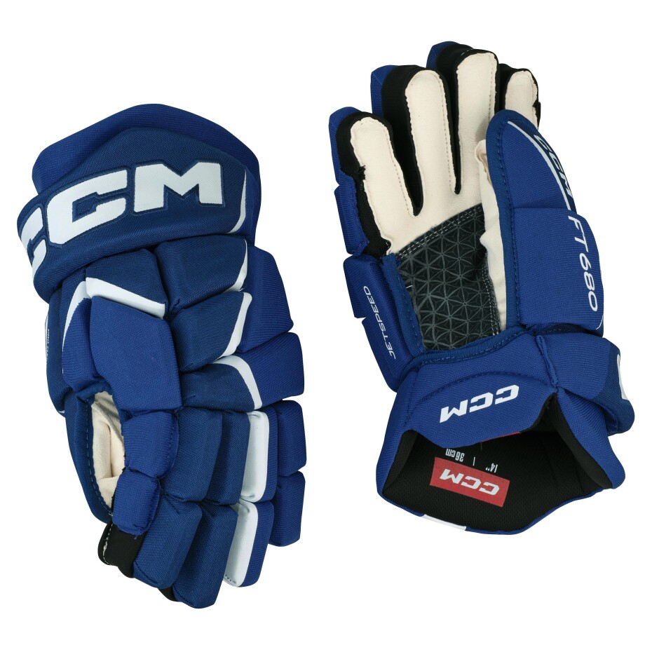 Hokejové rukavice CCM JetSpeed FT680 Royal/White Senior 15 palců - main (1)