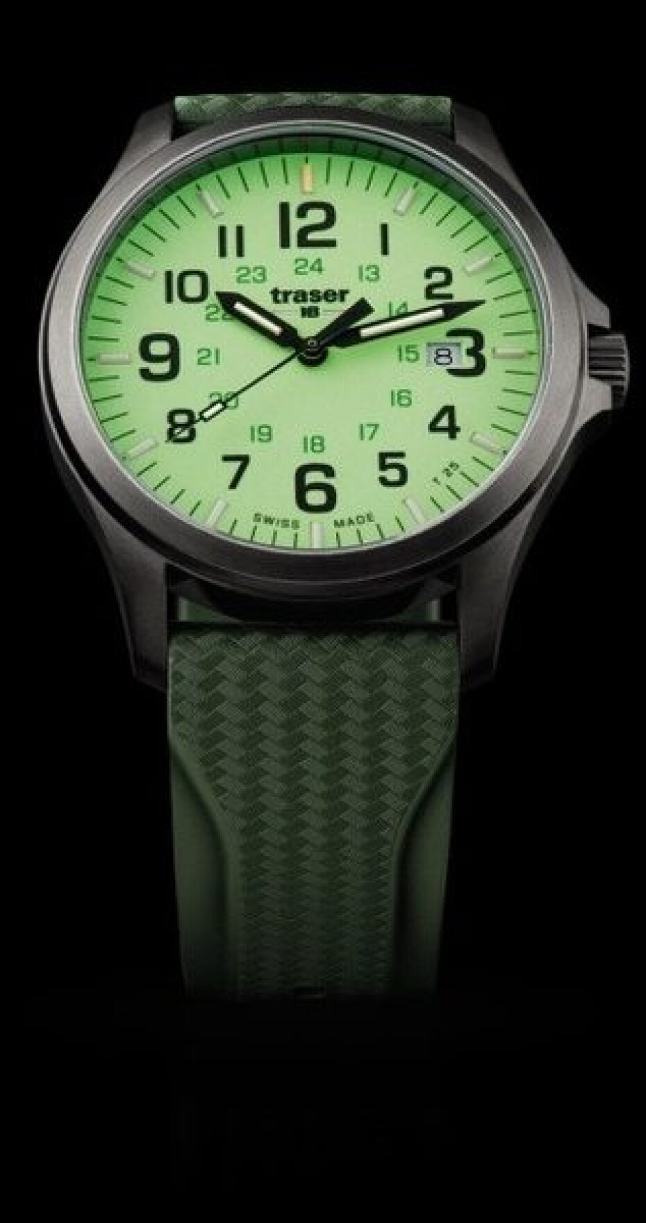 Traser P67 Officer Pro GunMetal Lime Silikon - main (1)