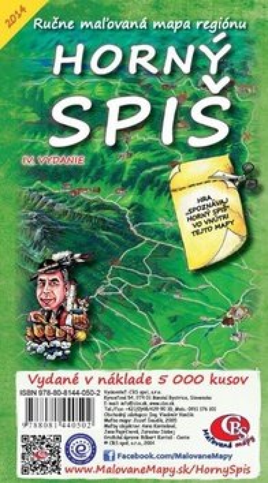 Ručne maľovaná mapa regiónu Horný Spiš - main (0)