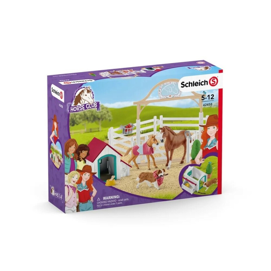 Schleich 42458 Hostující koně, Hannah s fenkou Ruby, 40 x 30 x 20 cm - main (3)