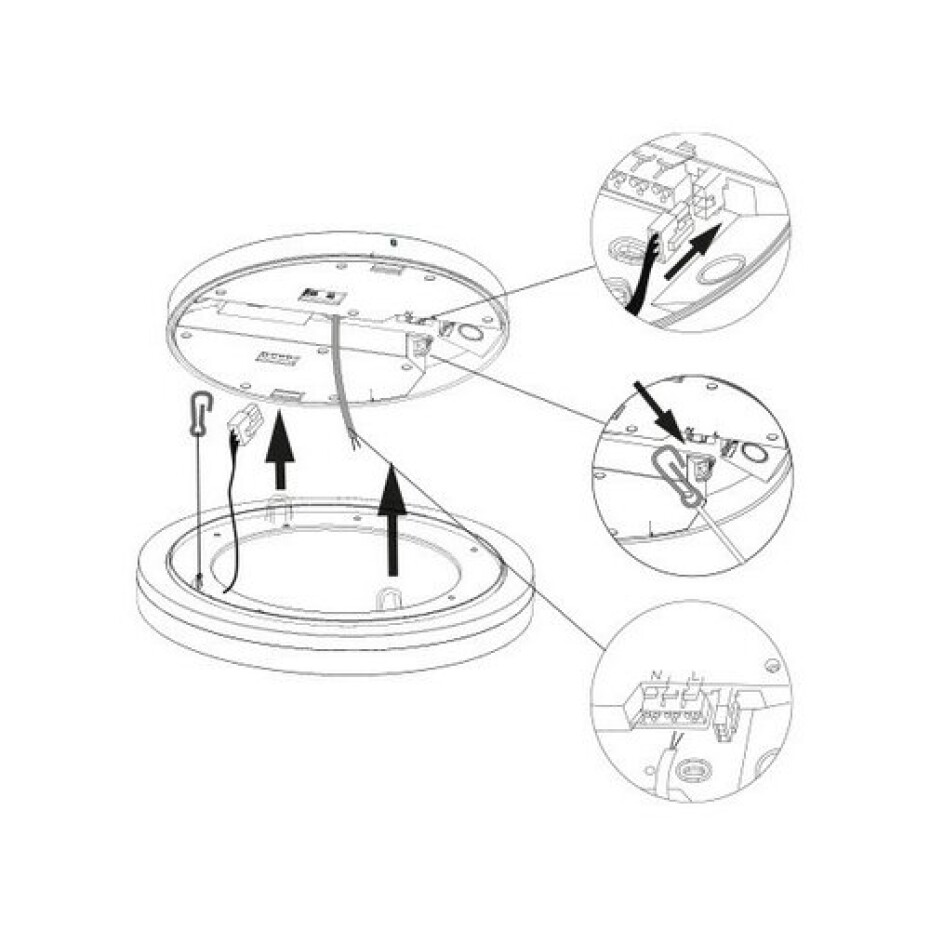 Panlux Přisazené LED svítidlo Eva, pr. 22 cm, IP54 - main (3)