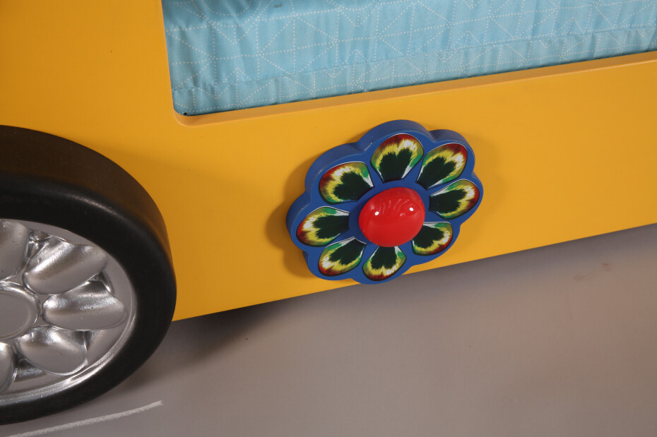 Artplast Dětská patrová postel HAPPY BUS | žlutý 90 x 190 cm - main (8)