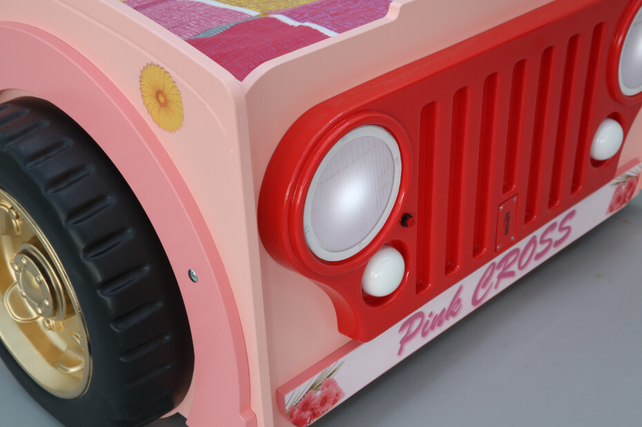 Artplast Dětská postel JEEP | růžová 90 x 190 cm - main (7)