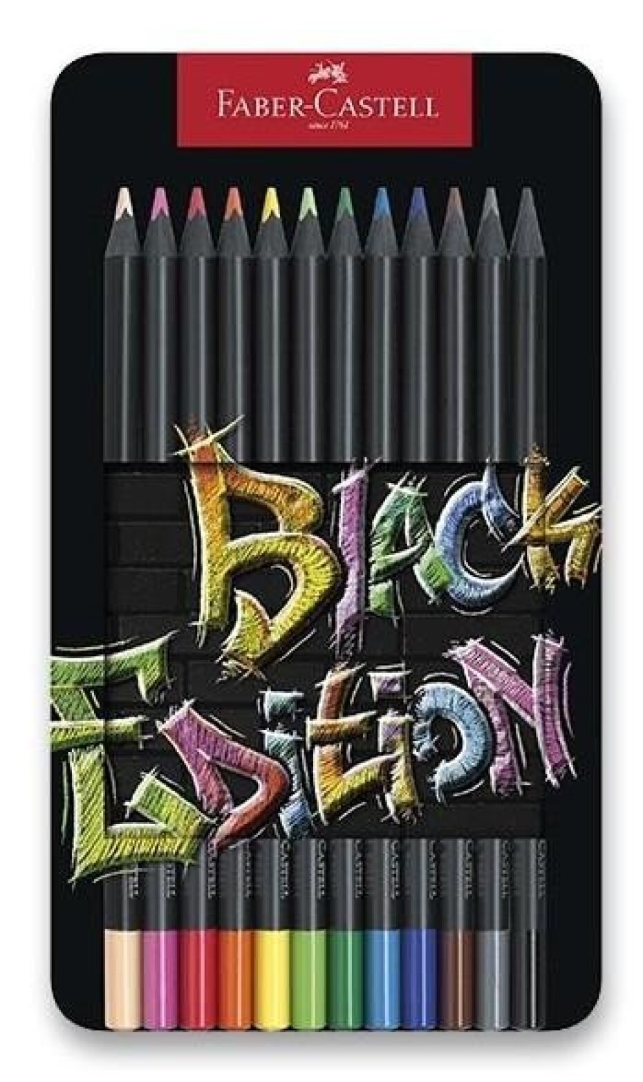 Faber - Castel Black Edition Pastelky v plechové krabičce 12 ks - main (0)