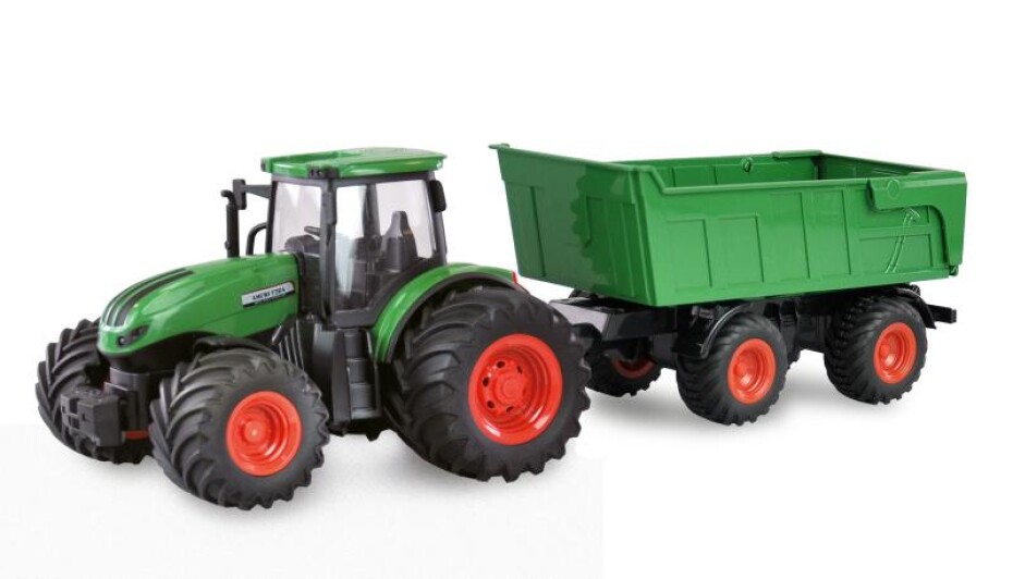 Amewi RC Traktor 2,4 Ghz se sklápěcím přívěsem, světla, zvuk 1:24 - main (0)
