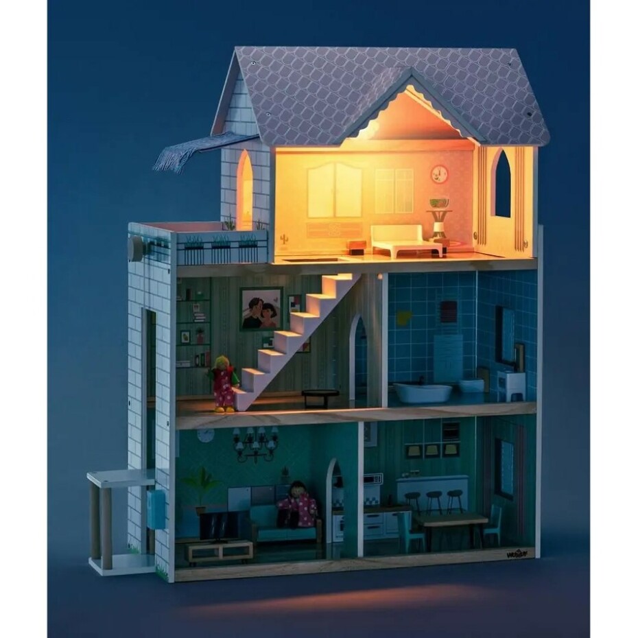 Woody Domeček pro panenky Molly, 63,5 x 31 x 80 cm - main (2)
