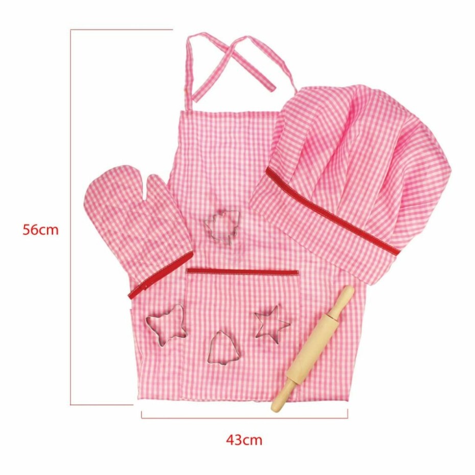 Bigjigs Toys Set šéfkuchařky, růžová, 8 ks - main (1)