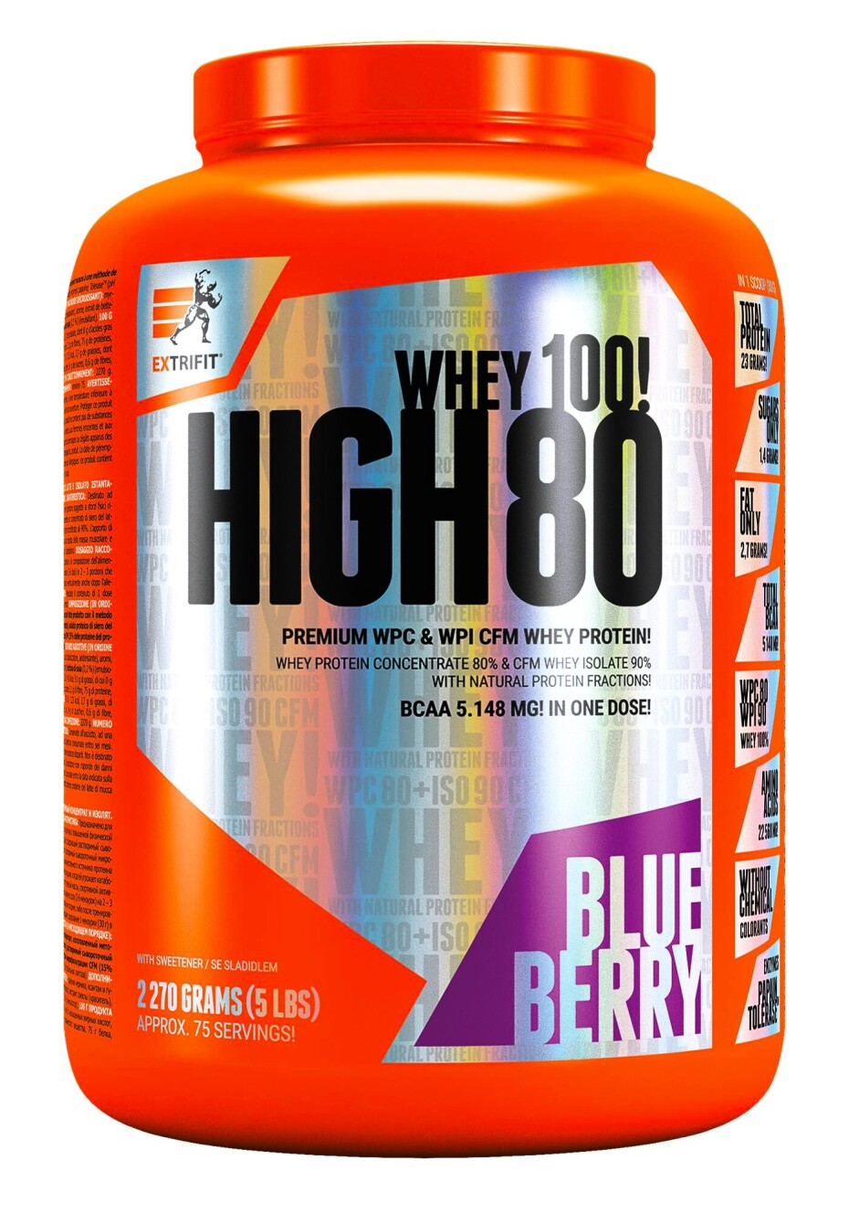 Extrifit High Whey 80 2270 g cookies & cream - main (5)