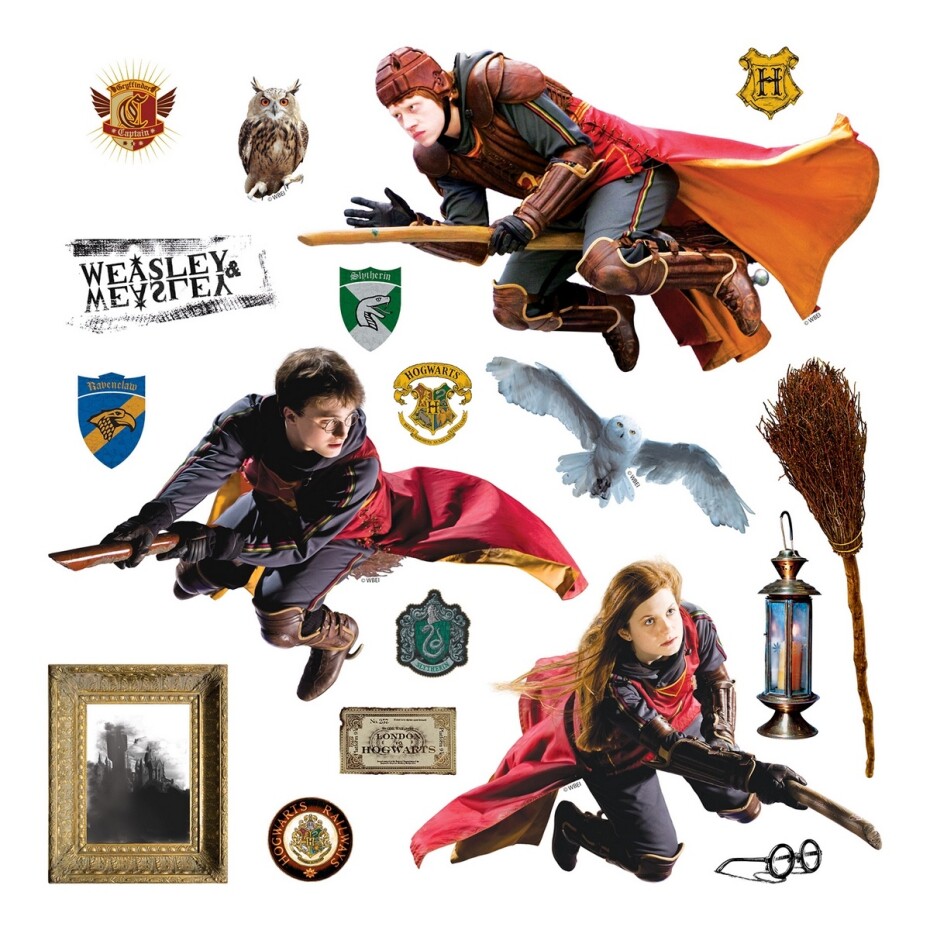 Samolepicí dekorace Harry Potter Famfrpál, 30 x 30 cm - main (0)