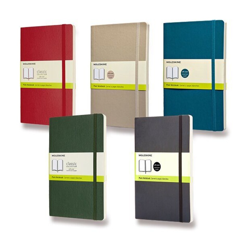 Zápisník Moleskine VÝBĚR BAREV - měkké desky - L, čistý 1331/11271 - Zápisník Moleskine - měkké desky černý - main (3)