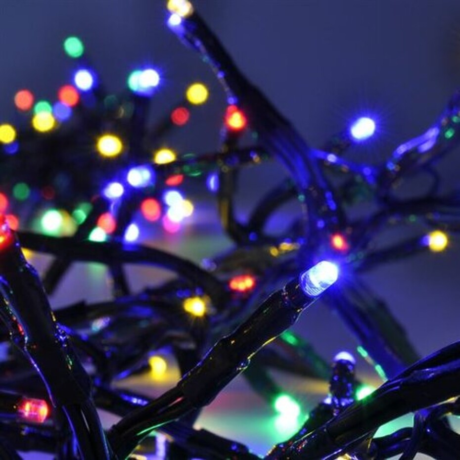 Solight 1V11-M Vánoční LED řetěz se zvukovým senzorem Cluster 576 LED, barevná, 5 m - main (1)