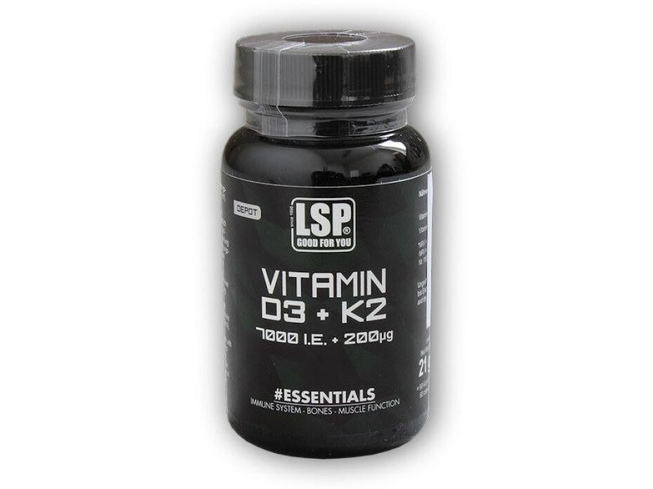 LSP Nutrition Vitamin D3 7000 IU/K2 200mcg 60vege cps - main (0)