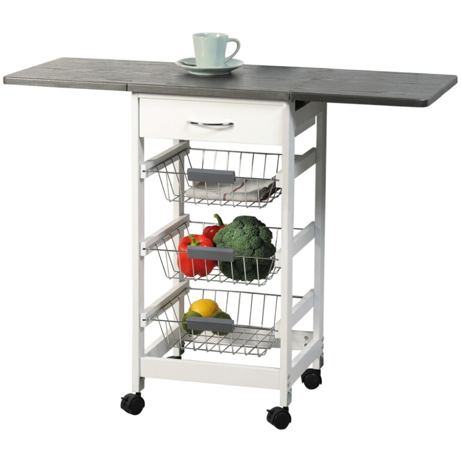 Kesper 25816 Kuchyňský vozík s pracovní deskou, 75,5 x 45 x 37 cm - main (1)