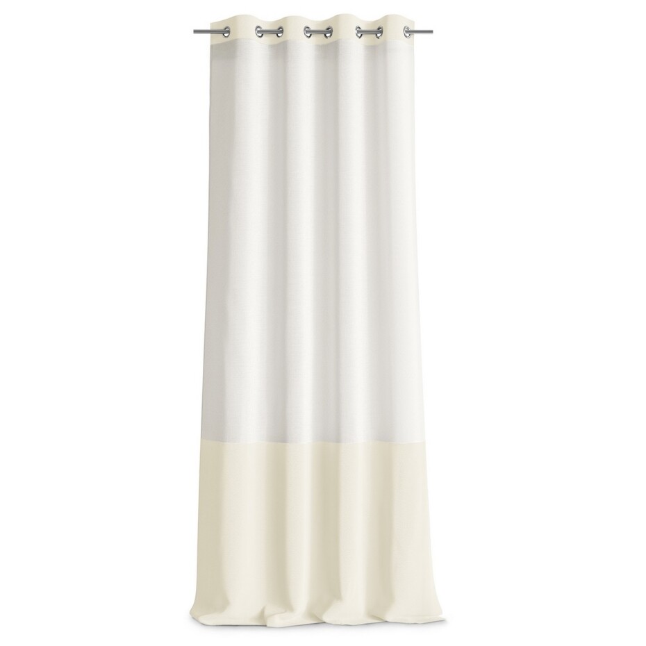 AmeliaHome Záclona Irvette Eyelets krémová, 140 x 250 cm - main (1)