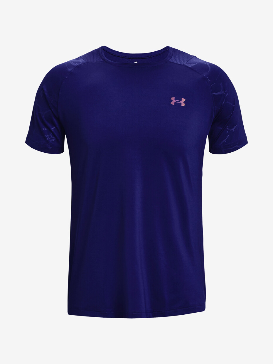 Pánské tričko Under Armour  Rush Emboss SS-BLU XS - main (4)