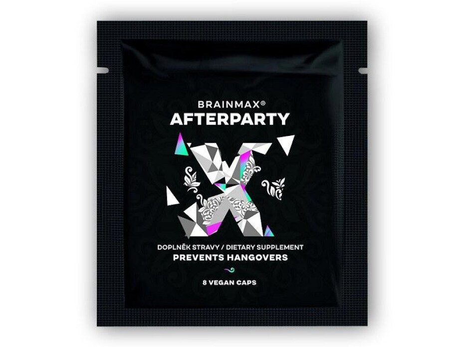 BrainMax AFTERPARTY, doplněk pro zmírnění kocoviny 8 kapslí - main (0)