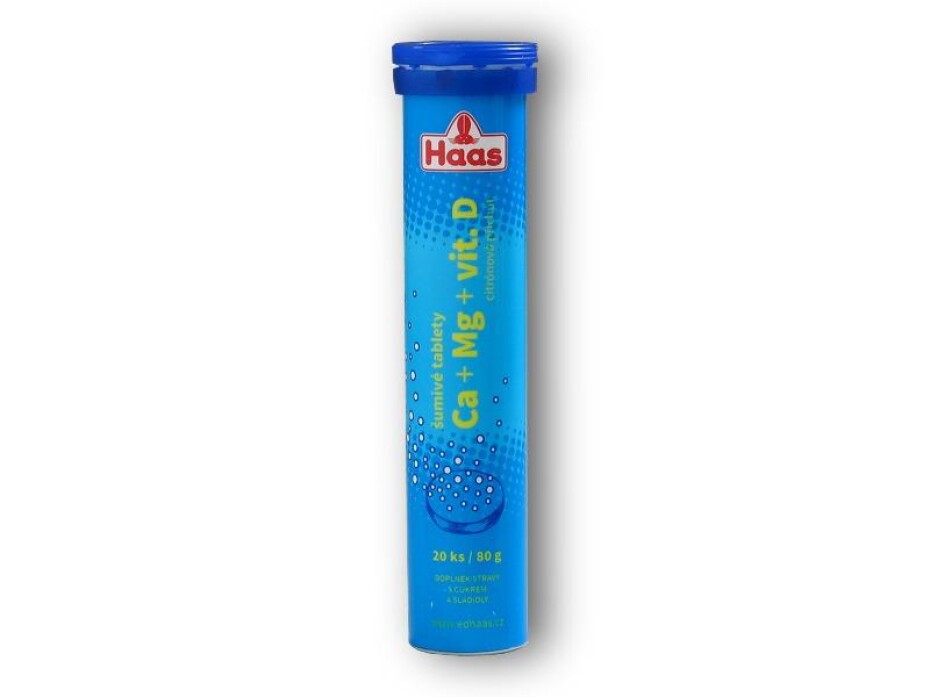 Haas Ca + Mg + vitamin D 20 šumivých tablet - main (0)
