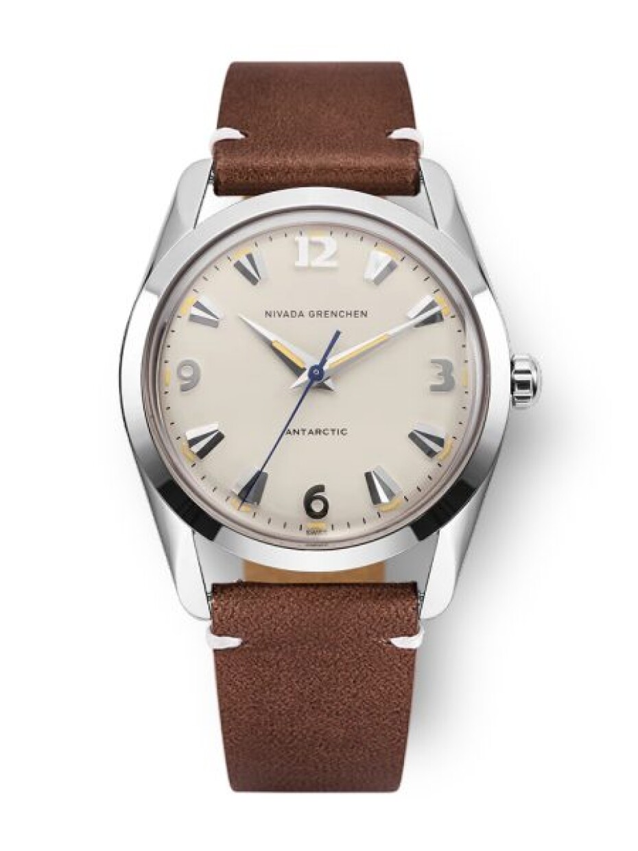 Nivada Grenchen Antarctic 35 mm Eggshell Beige - Bracelet Flat Link - main (8)