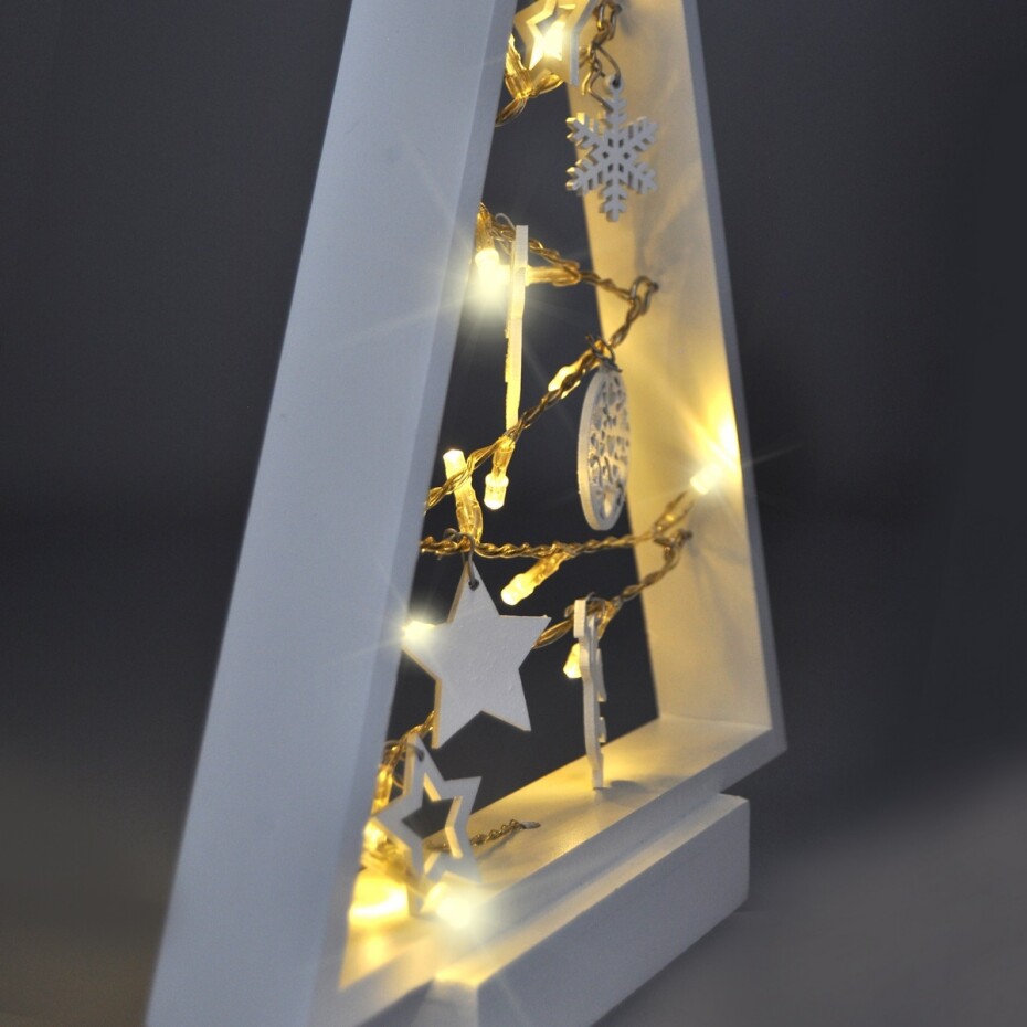 Solight Vánoční stromek 15 LED diod, teplá bílá - main (1)