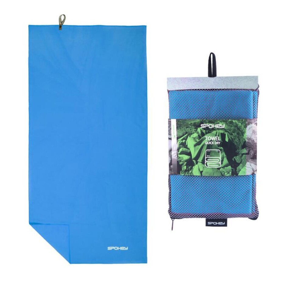 Spokey SIROCCO XL Rychleschnoucí ručník s odnímatelnou sponou, modrý, 80 x 150 cm - main (0)