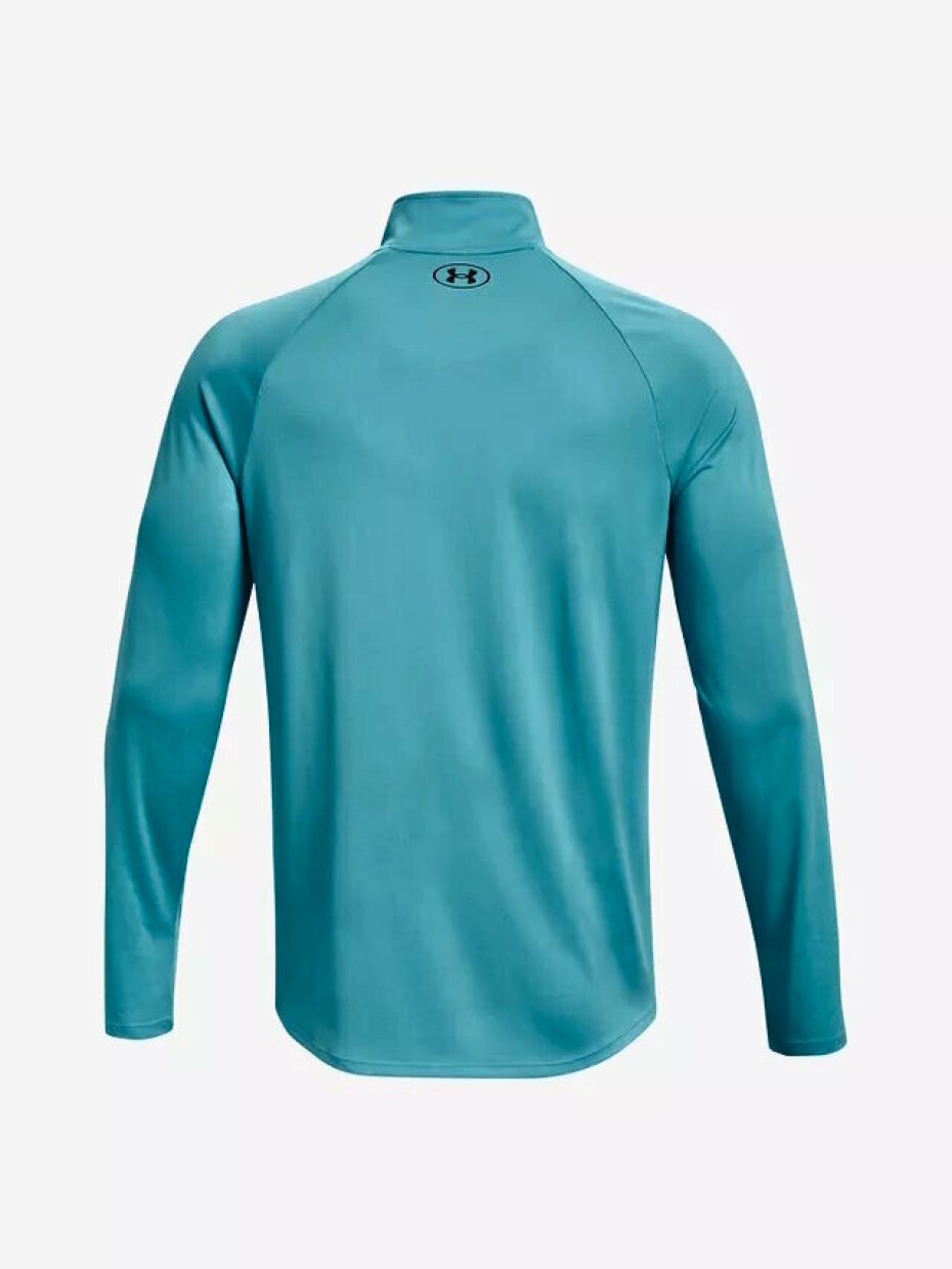 Pánské tričko Under Armour  UA Tech 2.0 1/2 Zip-BLU XXL - main (2)