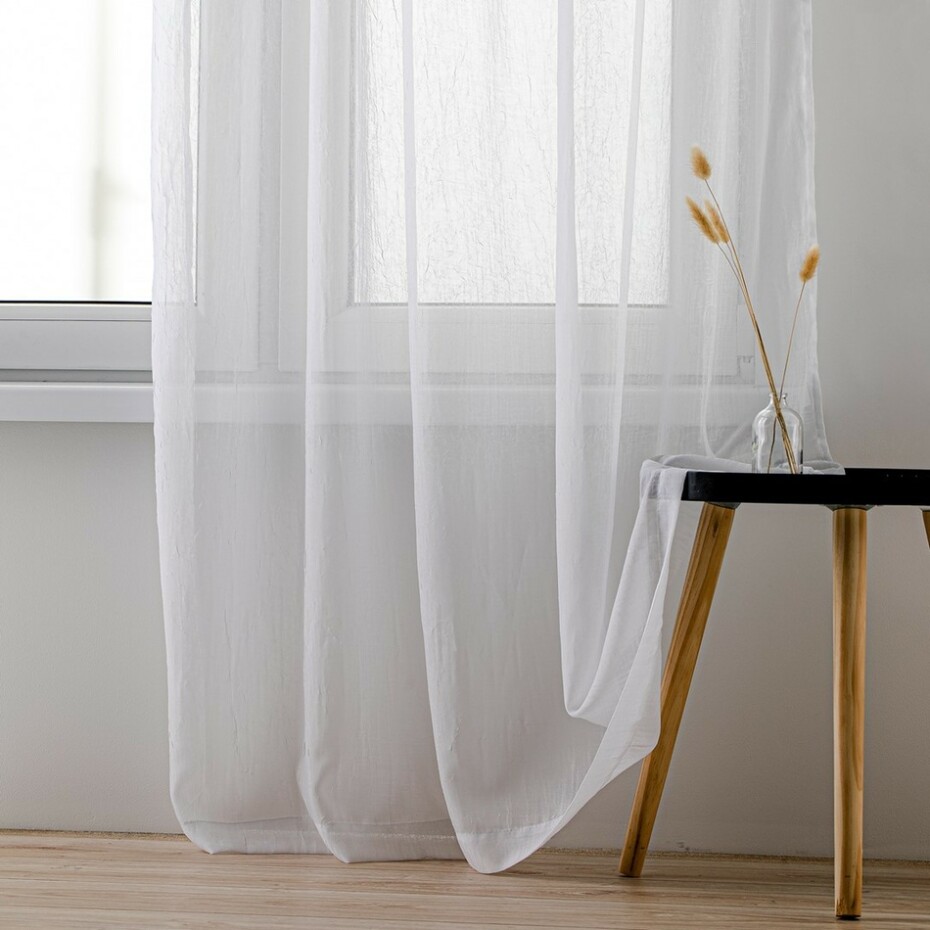 Homede Záclona Kresz Eyelets gold, bílá, 280 x 300 cm - main (0)
