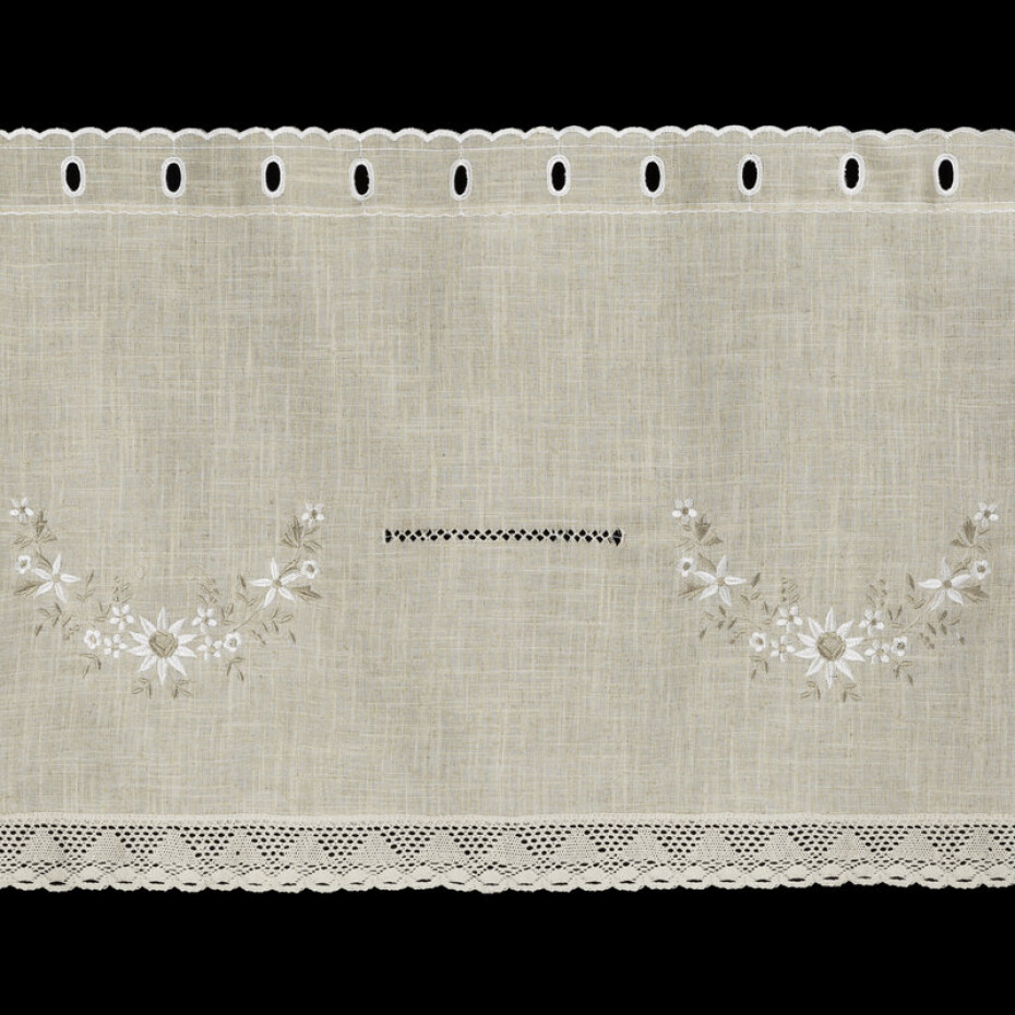 ArtFir Krátká záclona VERONICA P | béžová 150 x 60 cm - main (1)