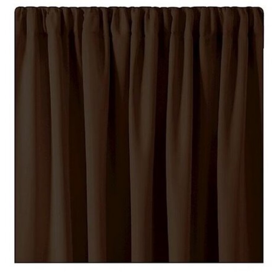 AmeliaHome Závěs Blackout Oxford Pleat tmavě hnědá, 140 x 245 cm - main (1)