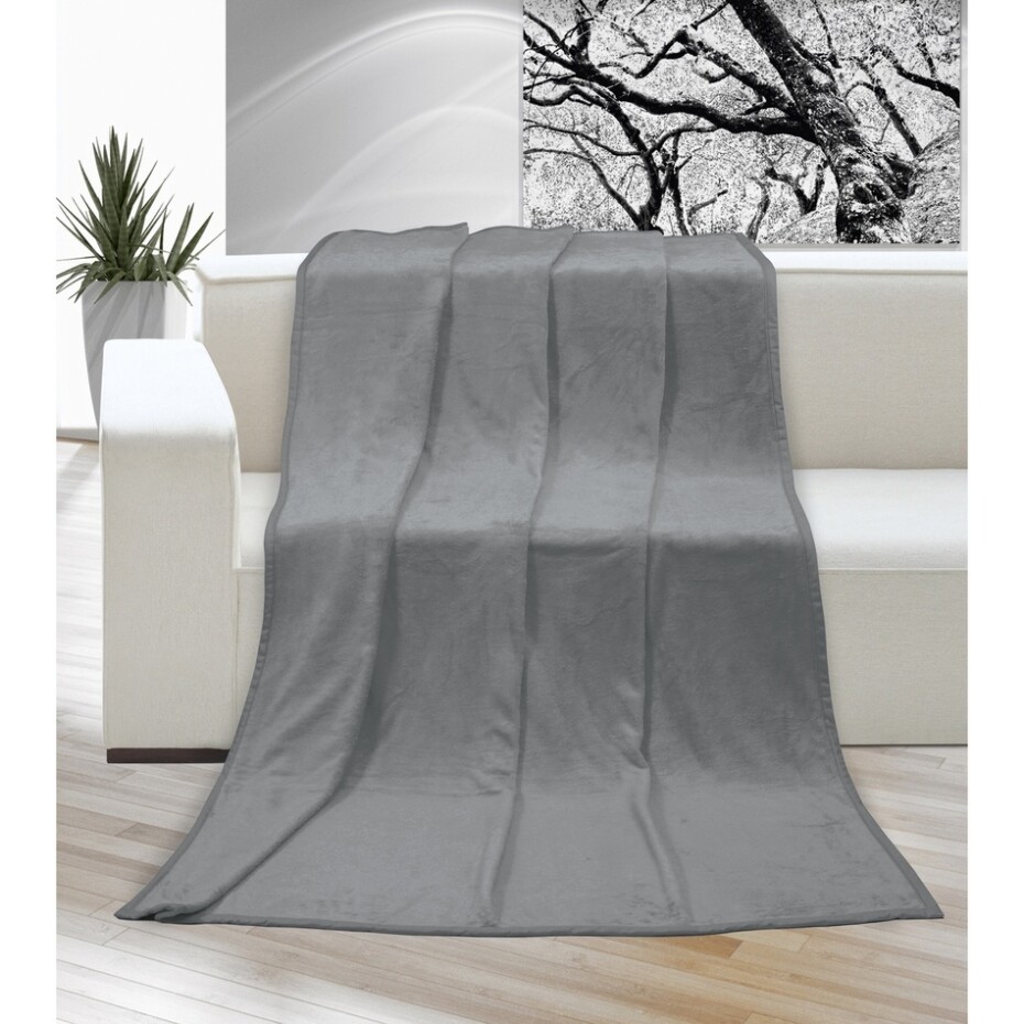 Bellatex Deka Korall micro šedá, 150 x 200 cm - main (0)