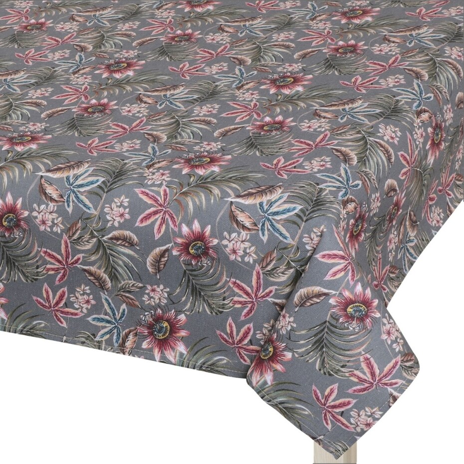 Bellatex Ubrus DITA Mučenka šedá/vínová, 120 x 200 cm - main (0)