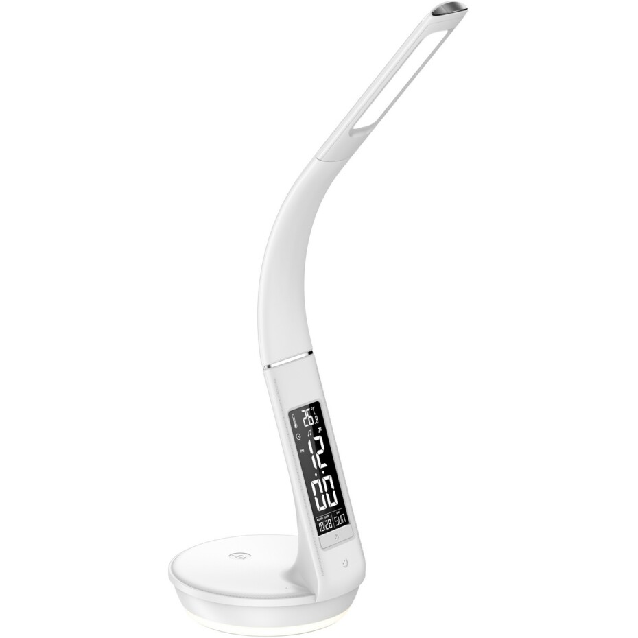 Retlux RTL 203 Stolní LED lampa s displejem a Qi dobíjením bílá, 6 W - main (9)