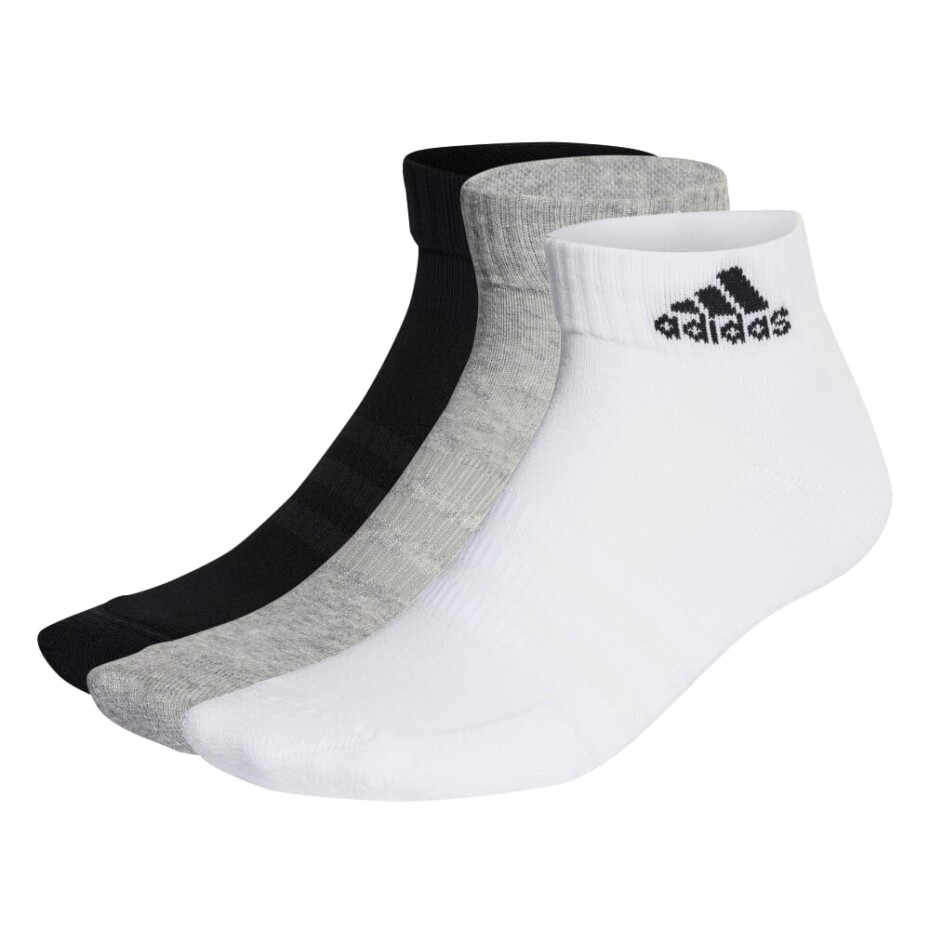 Ponožky adidas  Cushioned Sportswear Ankle Socks 3 Pairs Grey/White/Black  L - main (0)
