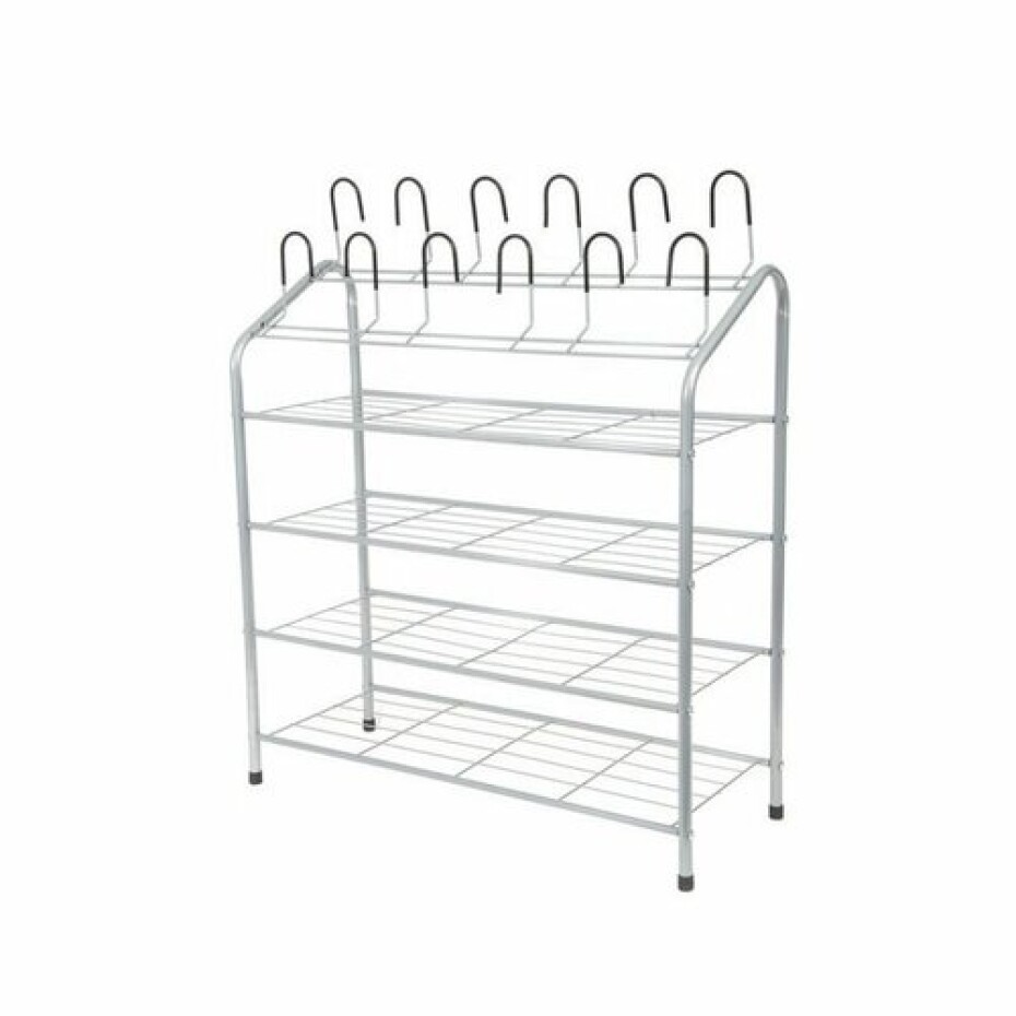 Kovový botník Compactor Harry na 18 párů bot, 69,5 x 27,5 x 88 cm - main (1)