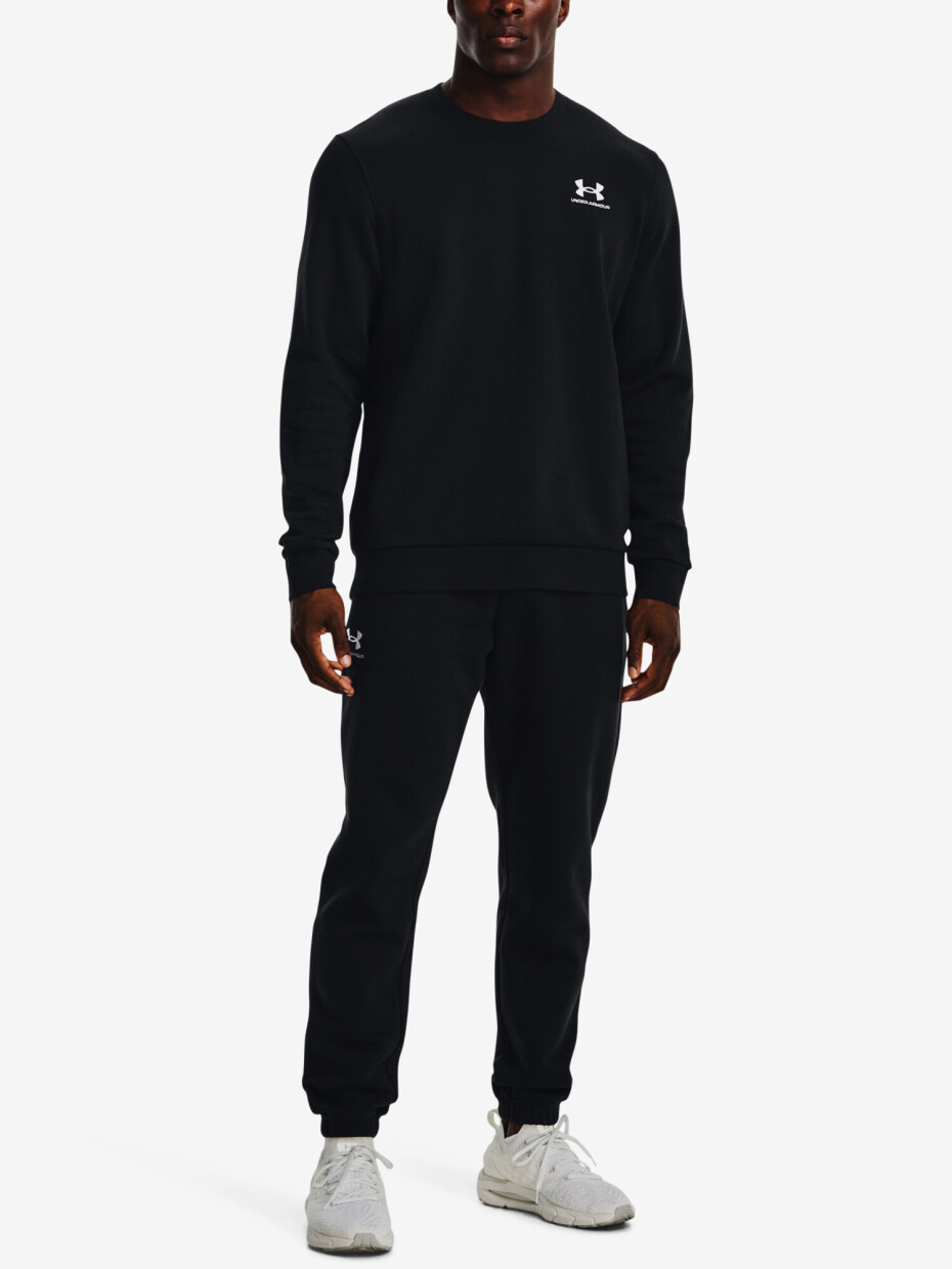 Pánská mikina Under Armour  Essential Fleece Crew-BLK S - main (1)