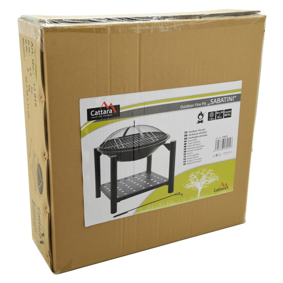 Cattara 13015 Ohniště s grilovací mřížkou Sabatini, 54 x 55 x 54 cm - main (4)