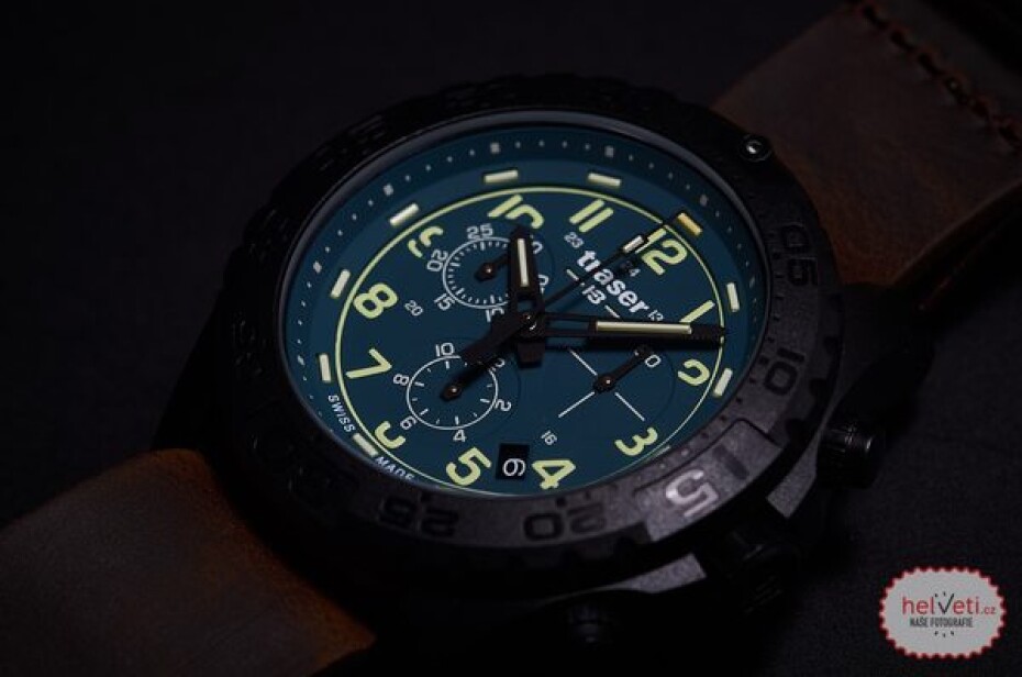Traser P96 Outdoor Pioneer Evolution Chrono Petrol kůže - main (5)