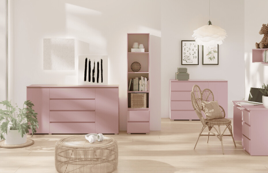 ArtMadex Komoda COSMO C05 | růžová - main (1)