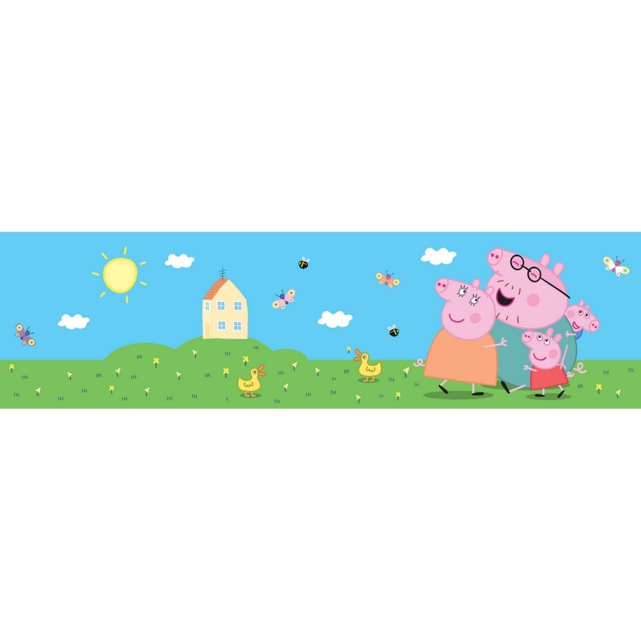 Samolepicí bordura Peppa Pig Classic, 500 x 9,7 cm - main (0)