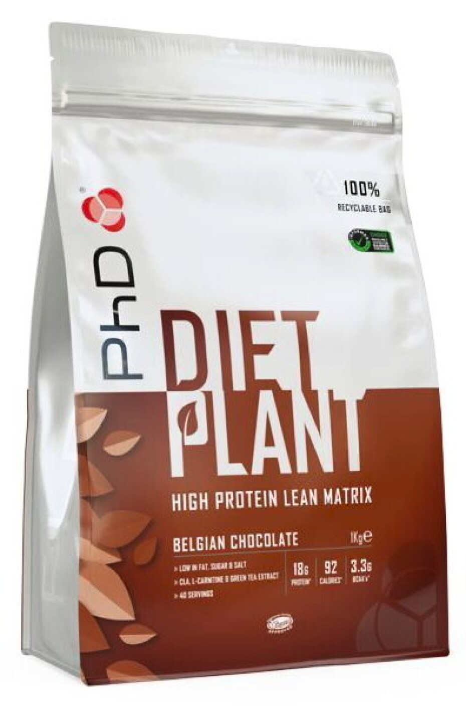 PhD Nutrition  Diet Plant Protein 1000 g slaný karamel - main (0)