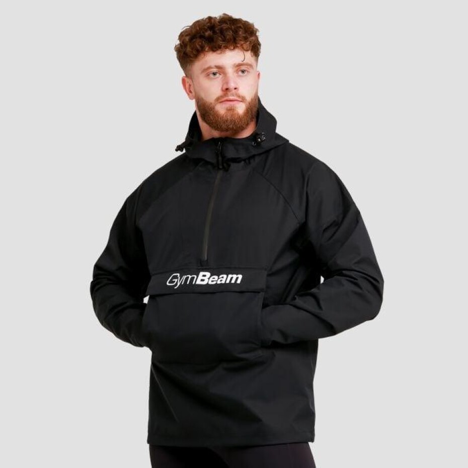 GymBeam Pánská bunda Rain Smock Black - main (0)