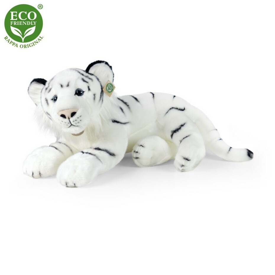 Rappa Plyšový tygr bílý, 60 cm ECO-FRIENDLY - main (1)